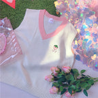 Sweet Knitwear Strawberry Vest   HA1297