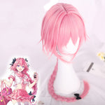 Pink Astolfo cosplay wig   HA0720