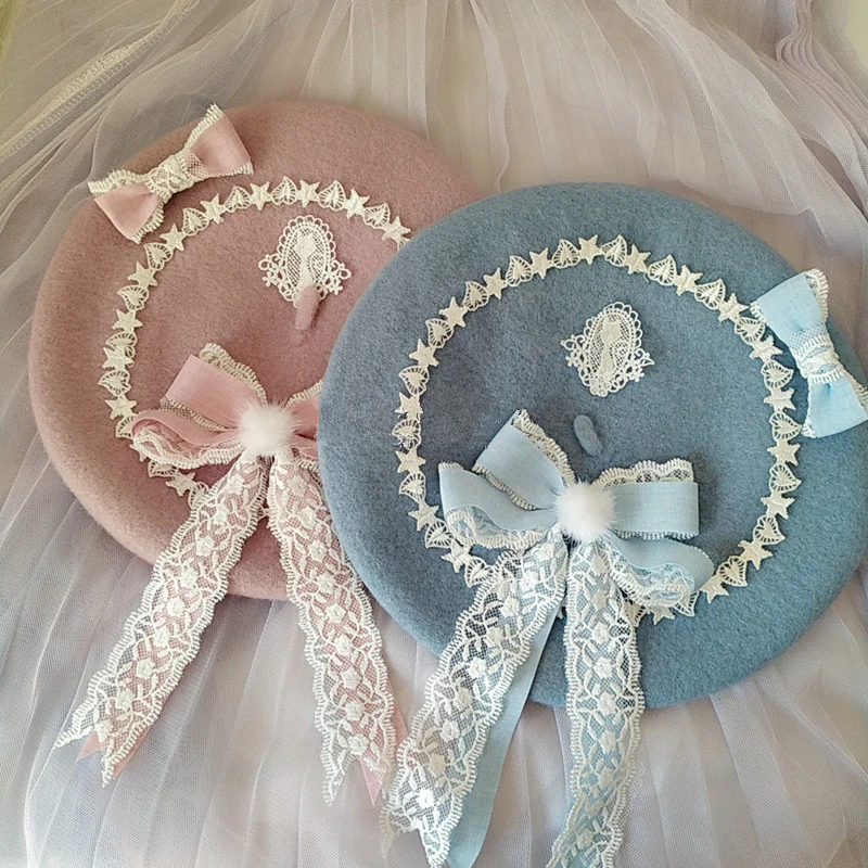 Sweet and cute all-match beret for girls HA0863