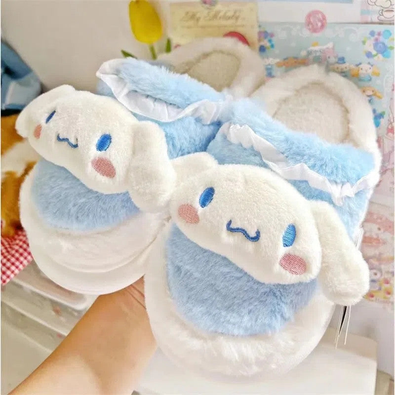Fur shoes cartoon slippers HA1163
