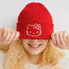 Cute cat embroidered knitted hat   HA1174