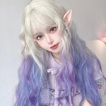 Gradient cute lolita long curly hair  HA0893