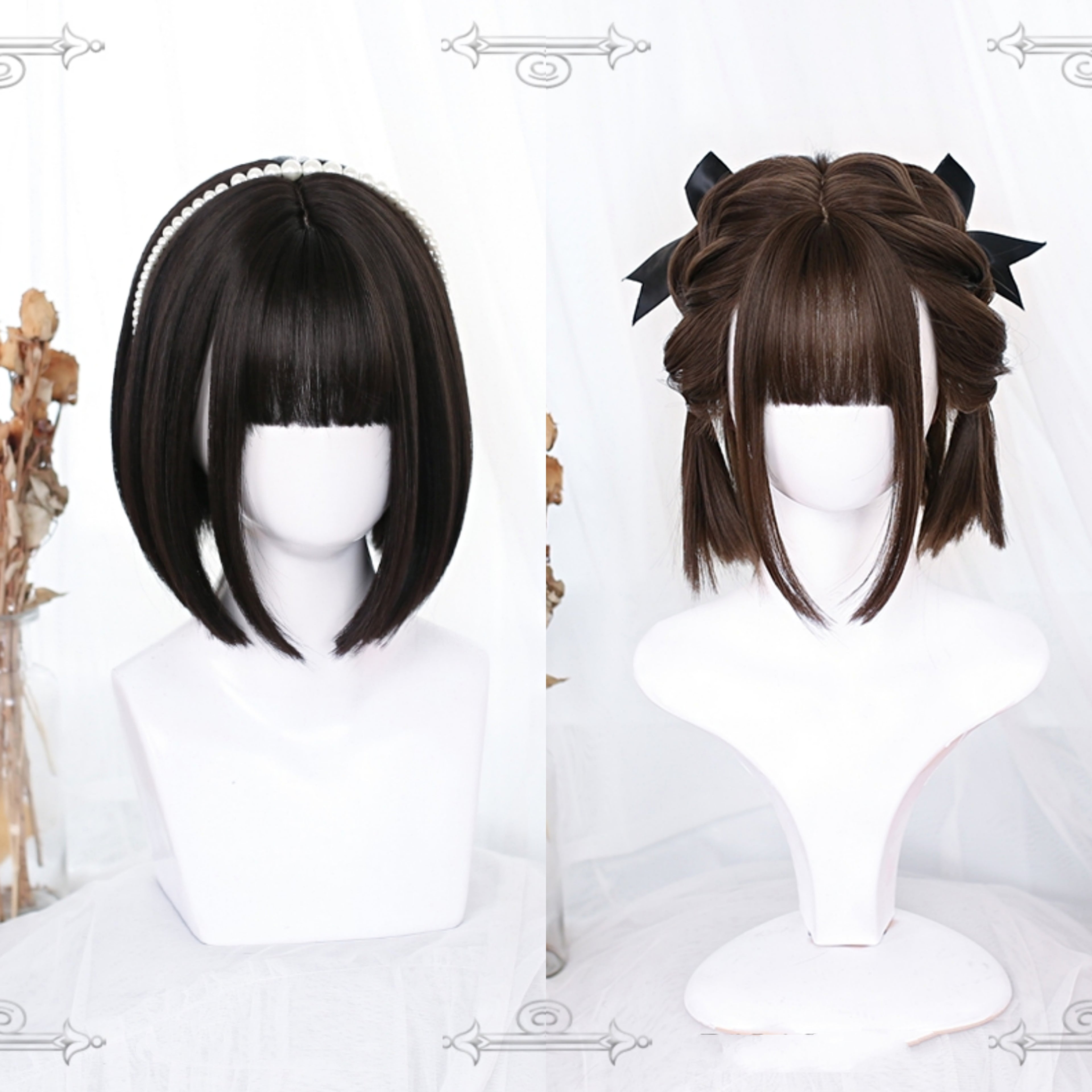 Short hair with crispy bangs HA0473