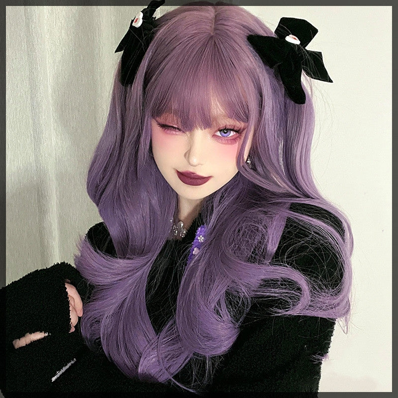 Gradient Edo Purple Long Curly Hair HA0306