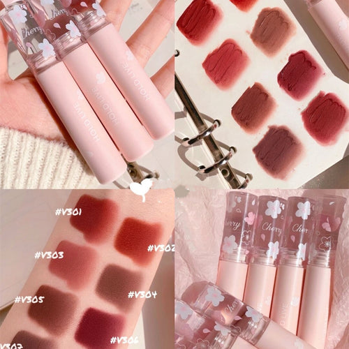 Flower Cherry Velvet Mist Lip Glaze  HA0449