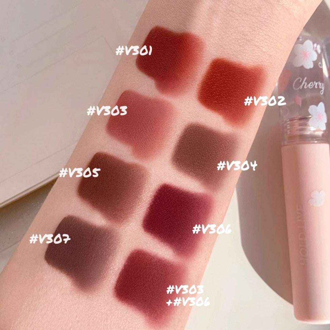 Flower Cherry Velvet Mist Lip Glaze  HA0449