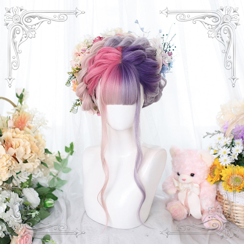 Japanese gradient big wavy curly hair HA0458